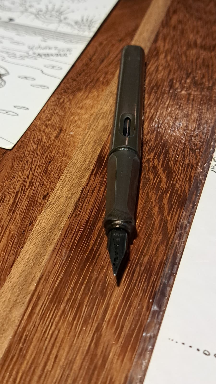 El estilógrafo con el que se dibujó el oráculo